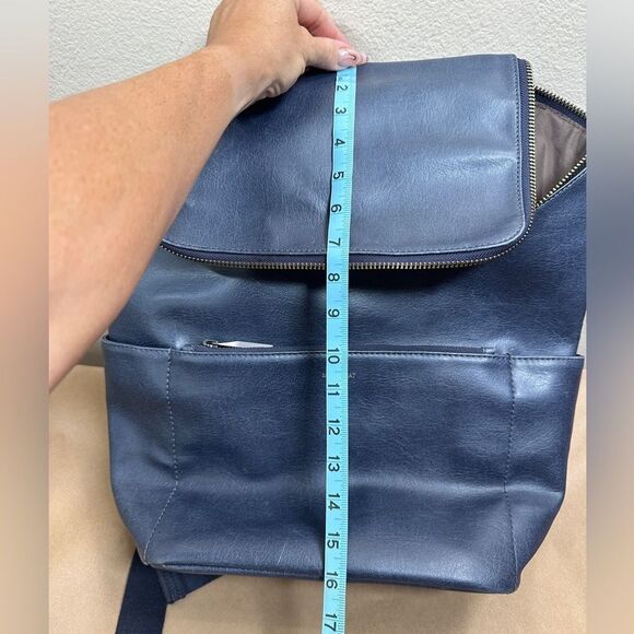 Matt & Nat Vegan Leather Backpack - Navy Blue - Picture 15 of 16